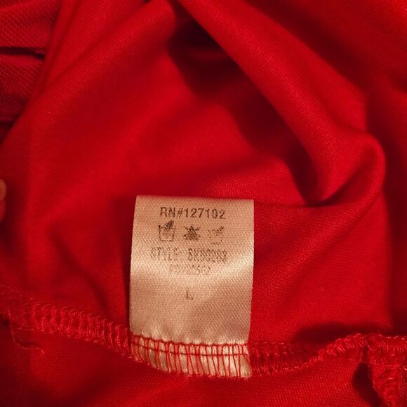 Fashion Nova Mesh With His Head Ruched Dress – Red Lrg - Picture 14 of 14